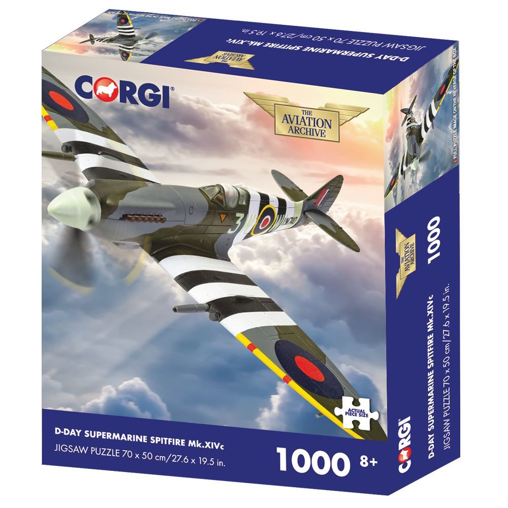 77642 Corgi Collection 1000 Piece Jigsaw Puzzle D - Day Supermarine Spitfire