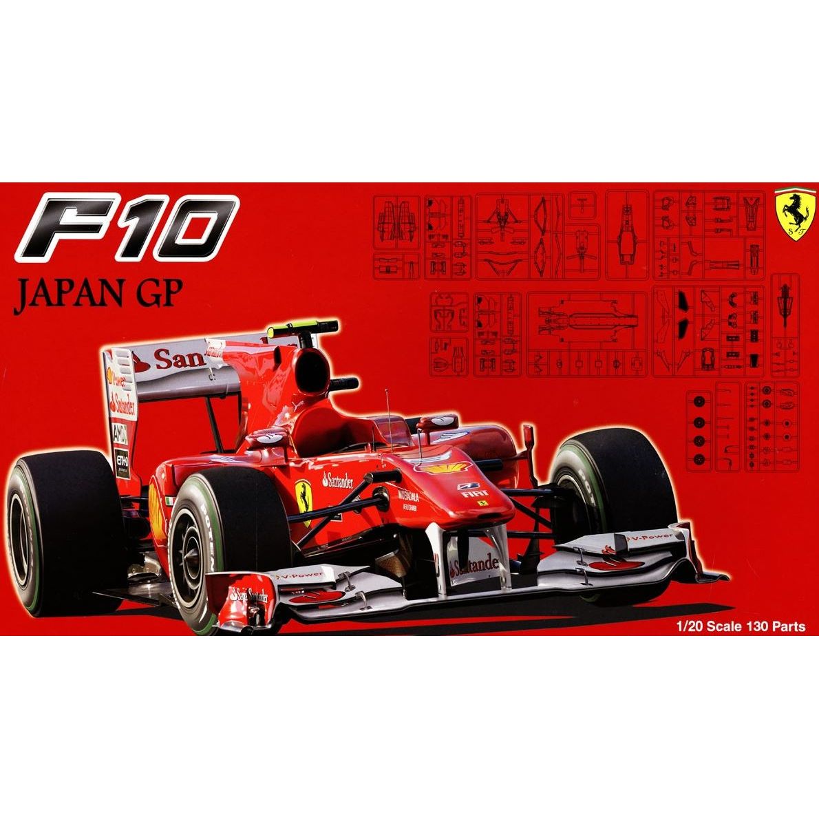90870 Fujimi 1/20 Ferrari F10 Formula 1 2010 Japanese Grand