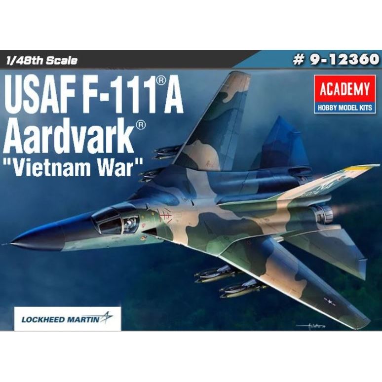 12360 Academy 1/48 General Dynamics F-111A Aardvark 'Vietnam'