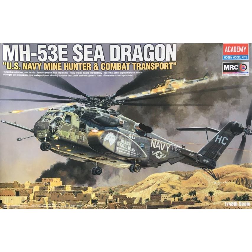 12703 Academy 1/48 MH-53E Sea Dragon U.S. Navy Mine Hunter & Combat Transport