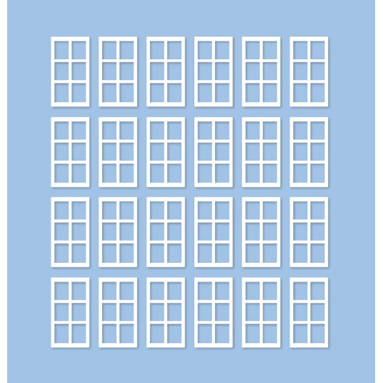 R-139 Ratio OO Scale Signal Box Window Mouldings