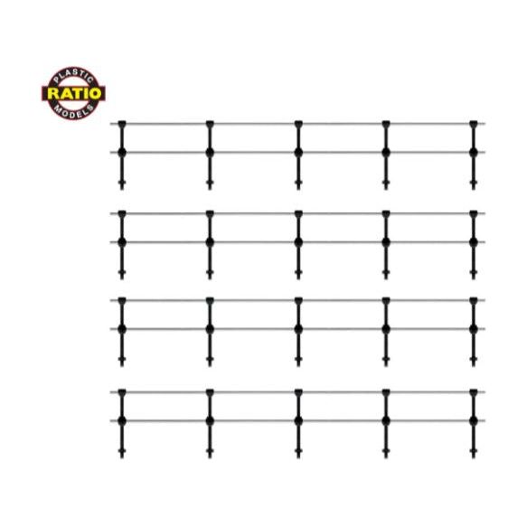 144 Ratio OO Scale Hand Rail Stanchions - Double Rail