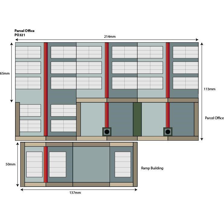 PO321 Metcalfe OO Scale Parcels Office