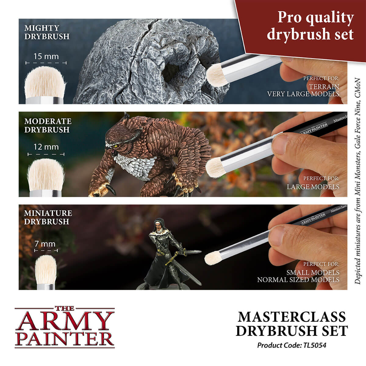 TL5054 The Army Painter Masterclass Drybrush Set