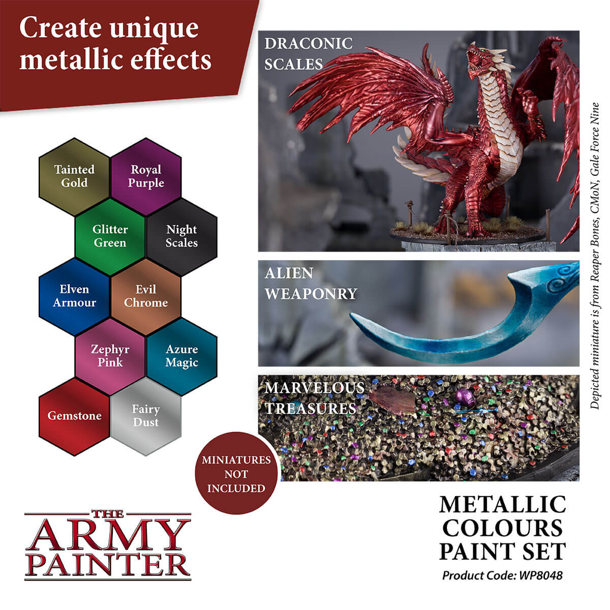 WP8048 The Army Painter - Warpaints Metallic Paint Set
