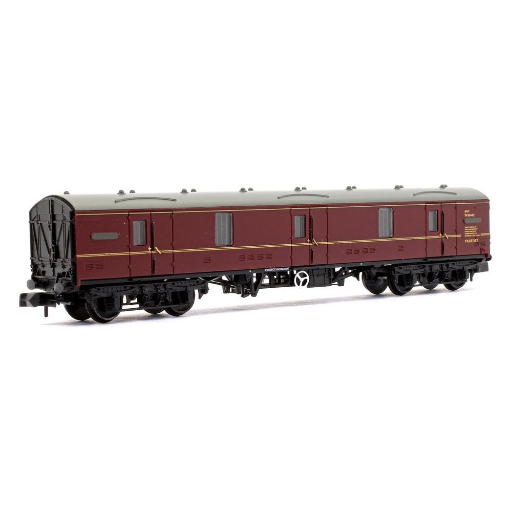 374-130C Graham Farish N Scale BR Mk1 GUV General Utility Van - BR Maroon