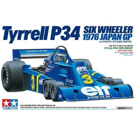 20058 Tamiya 1/20 Tyrell P34 Japan GP '76 W/Pe Parts