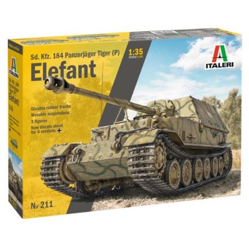 211 Italeri 1/35 ELEFANT Sd. Kfz.184 Panzerjager Tiger (P)