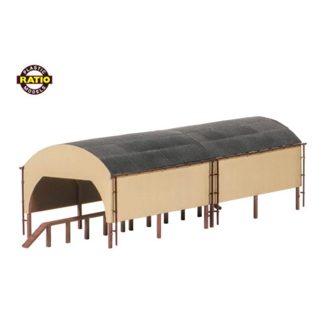 231 Ratio N Scale Carriage Shed 178mm x 60mm