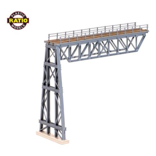 241 Ratio N Scale Steel Truss Span With Steel Trestle