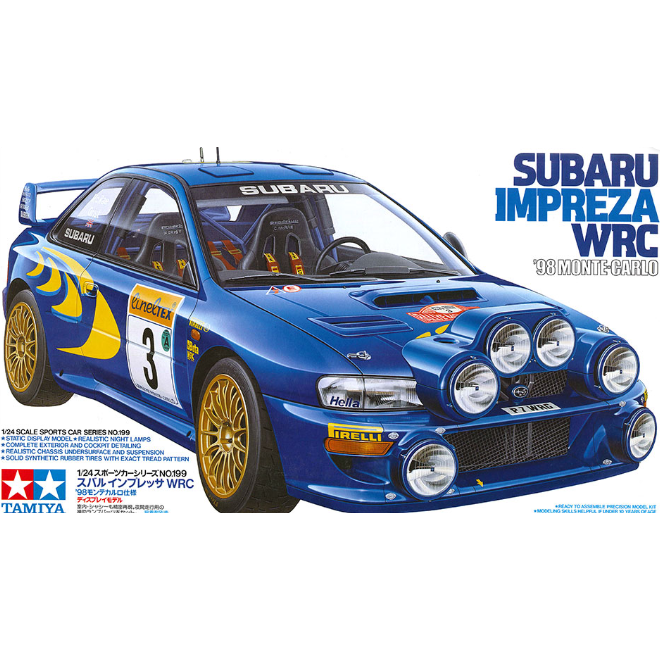 24199 Tamiya 1/24 Subaru Impreza WRC '98 Monte-Carlo
