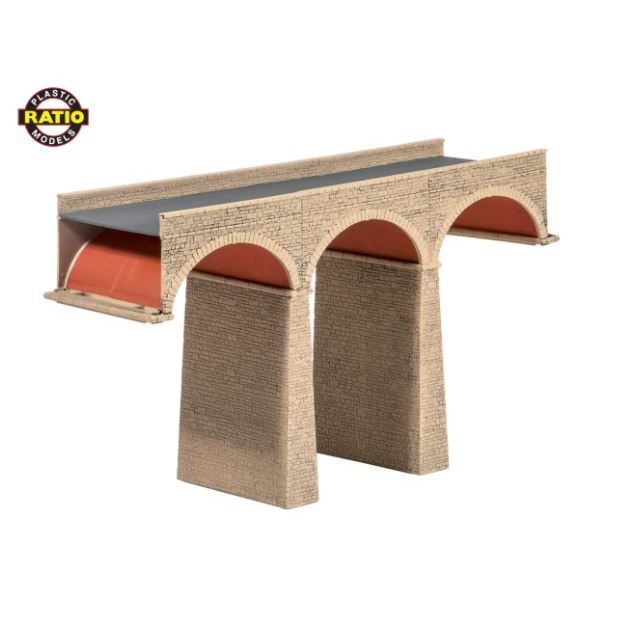 251 Ratio N Scale Three Arch Viaduct kit 63mm x 220mm x 130mm