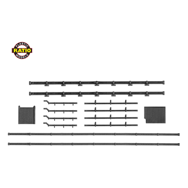 300 Ratio N Scale Guttering & Down Pipes Builder Accessories Pack
