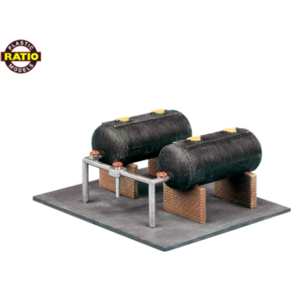 315 Ratio N Scale Oil Tanks Builder Accessories Pack