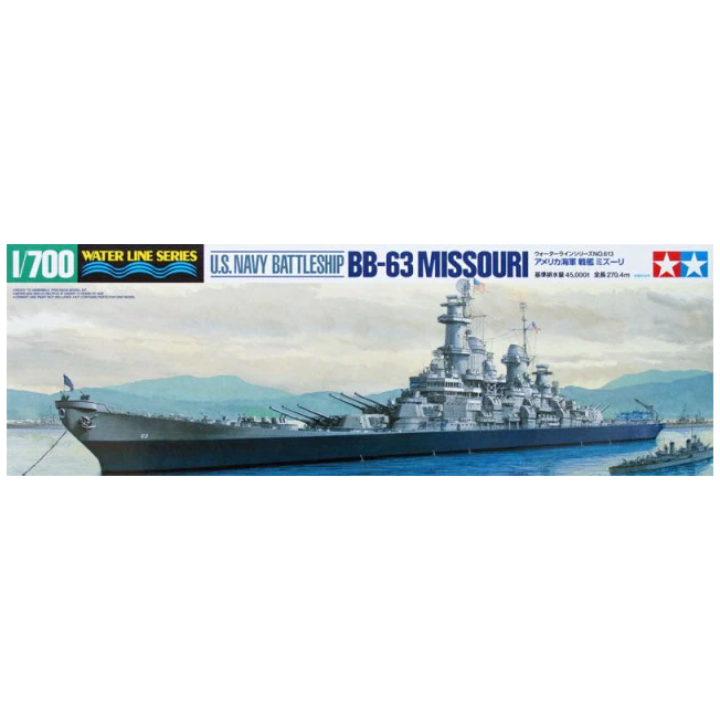 31613 Tamiya 1/700U.S. Navy Battleship BB-63 Missouri