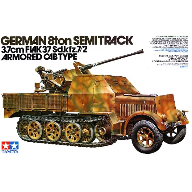 35144 Tamiya 1/35 German 8ton Semi Track 3.7 cm Flak 37 Sd.Kfz.7/2 Armored Cab Type