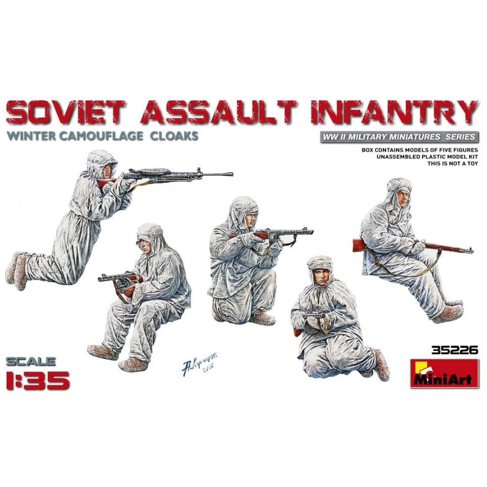 35226 Miniart 1/35 Soviet Assault Infantry Winter Camouflage Cloaks