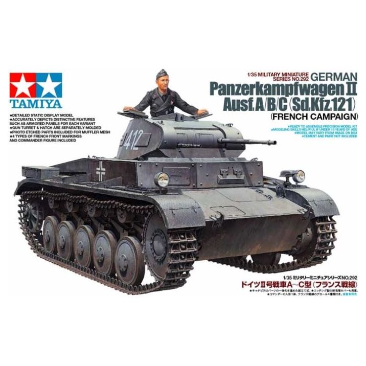 35292 Tamiya 1/35 German Panzerkampfwagen II Ausf. A/B/C (Sd.Kfz.121) (French Campaign)