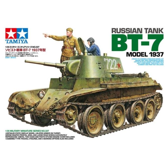 35327 Tamiya 1/35 Russian Tank BT-7 Model 1937
