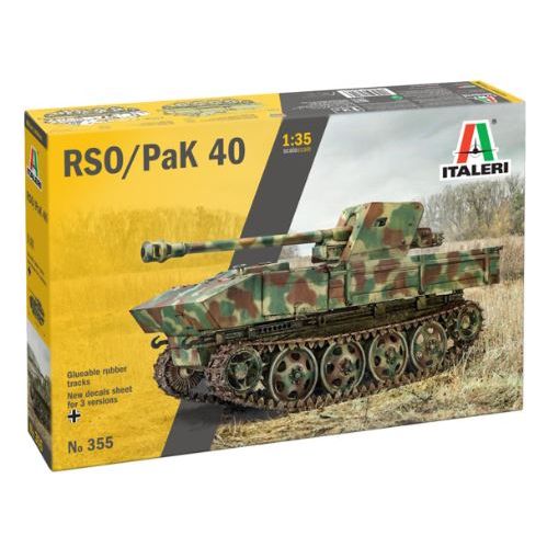 355 Italeri 1/35 RSO with PAK 40 German S.P. Anti Tank Gun