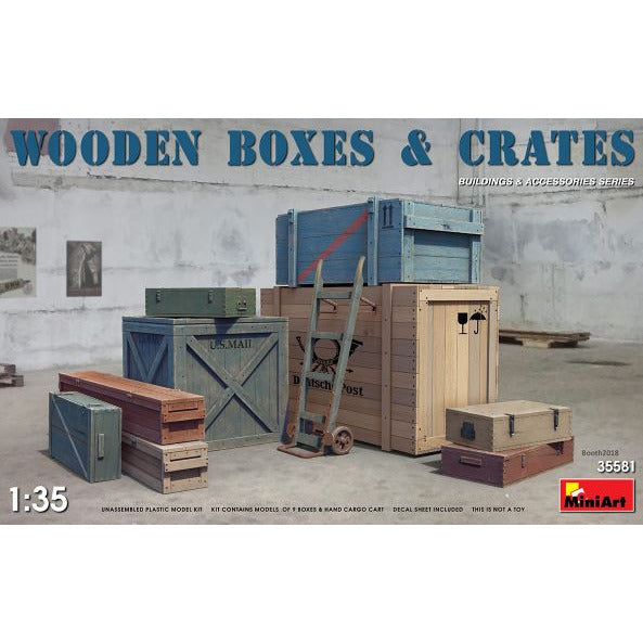 35581 Miniart 1/35 Wooden Boxes & Crates