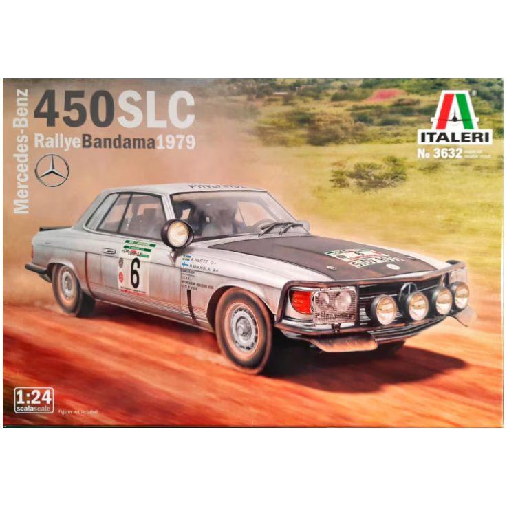 3632 Italeri 1/24 Mercedes-Benz 450 SLC Rallye Bandama 1979