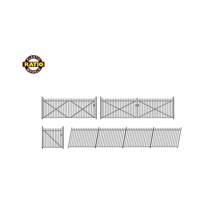 435 Ratio OO Scale GWR Spear Fencing Ramp Sections & Gates
