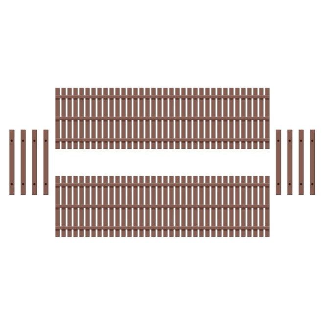 437 Ratio OO Scale Modern Style Wooden Fencing