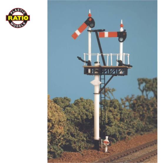 468 Ratio OO Scale GWR Round Post Bracket Signal