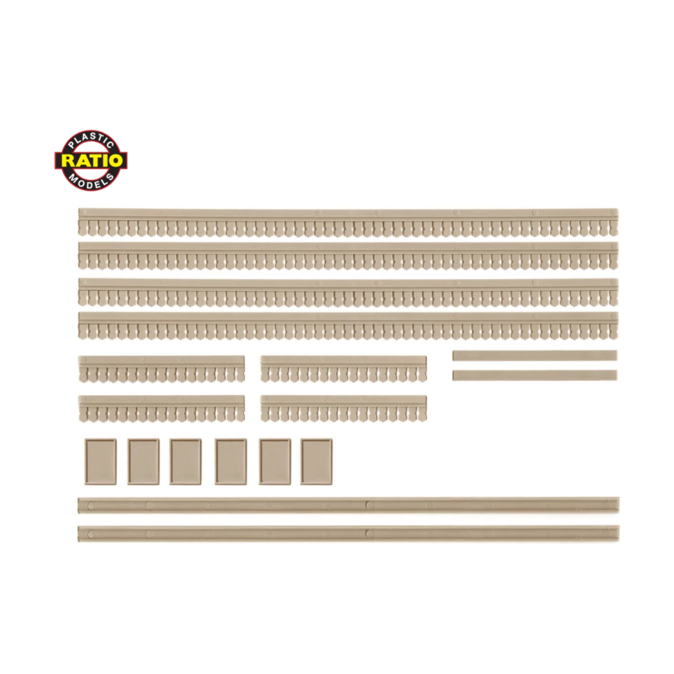 516 Ratio OO Scale Station Canopy Valancing & Notice Boards Building Accessories