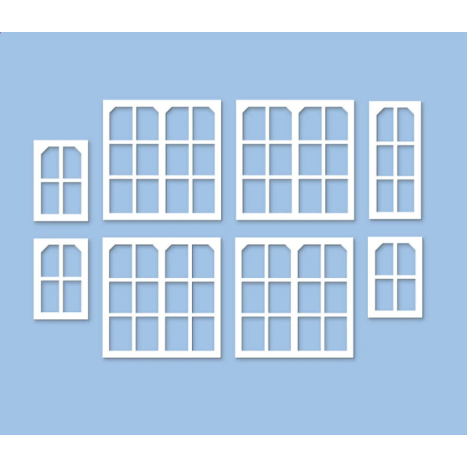 539 Ratio OO Scale Domestic / Signal Box Windows - Building Accessories pack