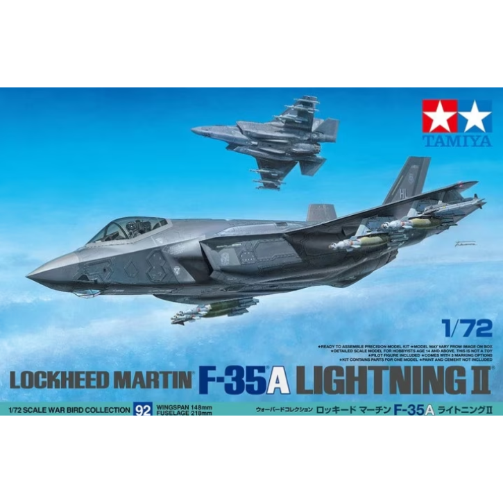 60792 Tamiya 1/72 Lockheed Martin F-35A Lightning II