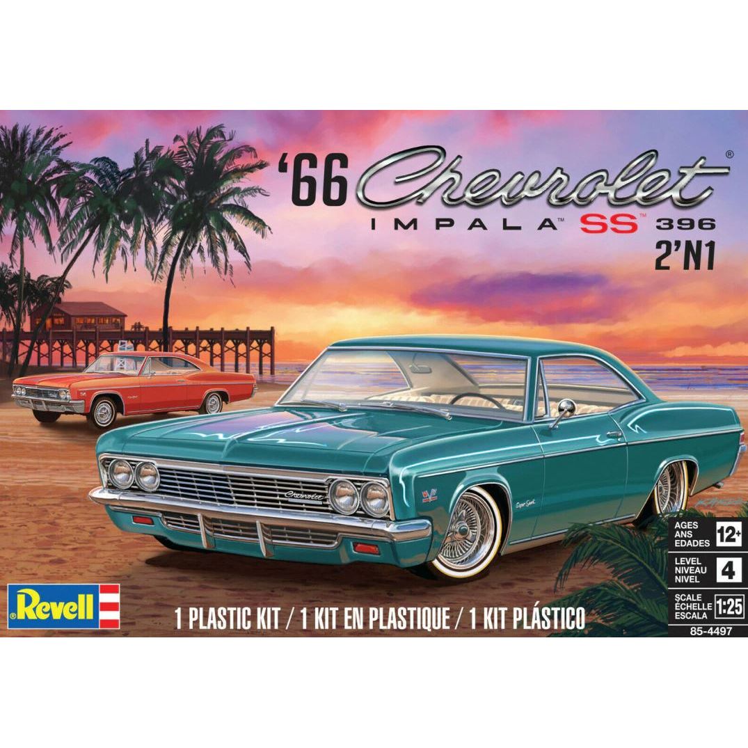 84-4497 Revell 1/25 Chev Impala 1966 SS 396 2'N1