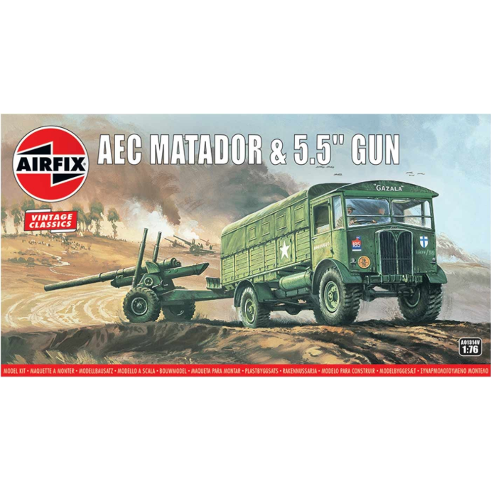 A01314V Airfix 1/76 AEC Matador & 5.5inch Gun
