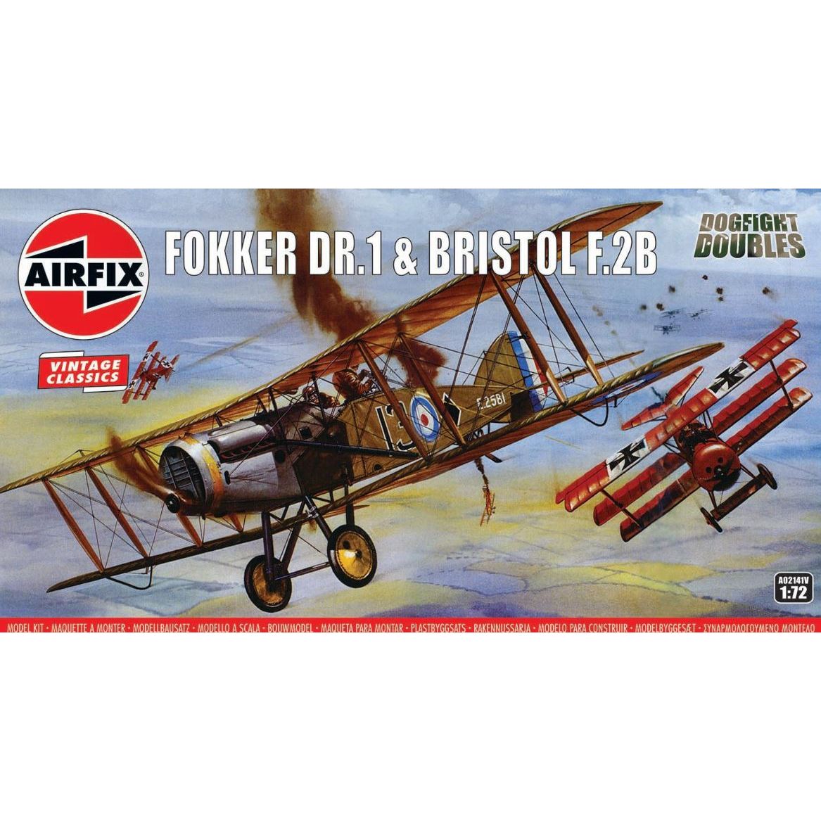 A02141V Airfix 1/72 Fokker DR.1 & Bristol F.2B Dogfight Double