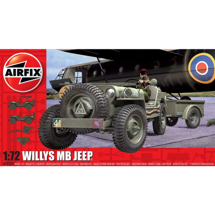 A02339 Airfix 1/72 British Airborne Willys Jeep
