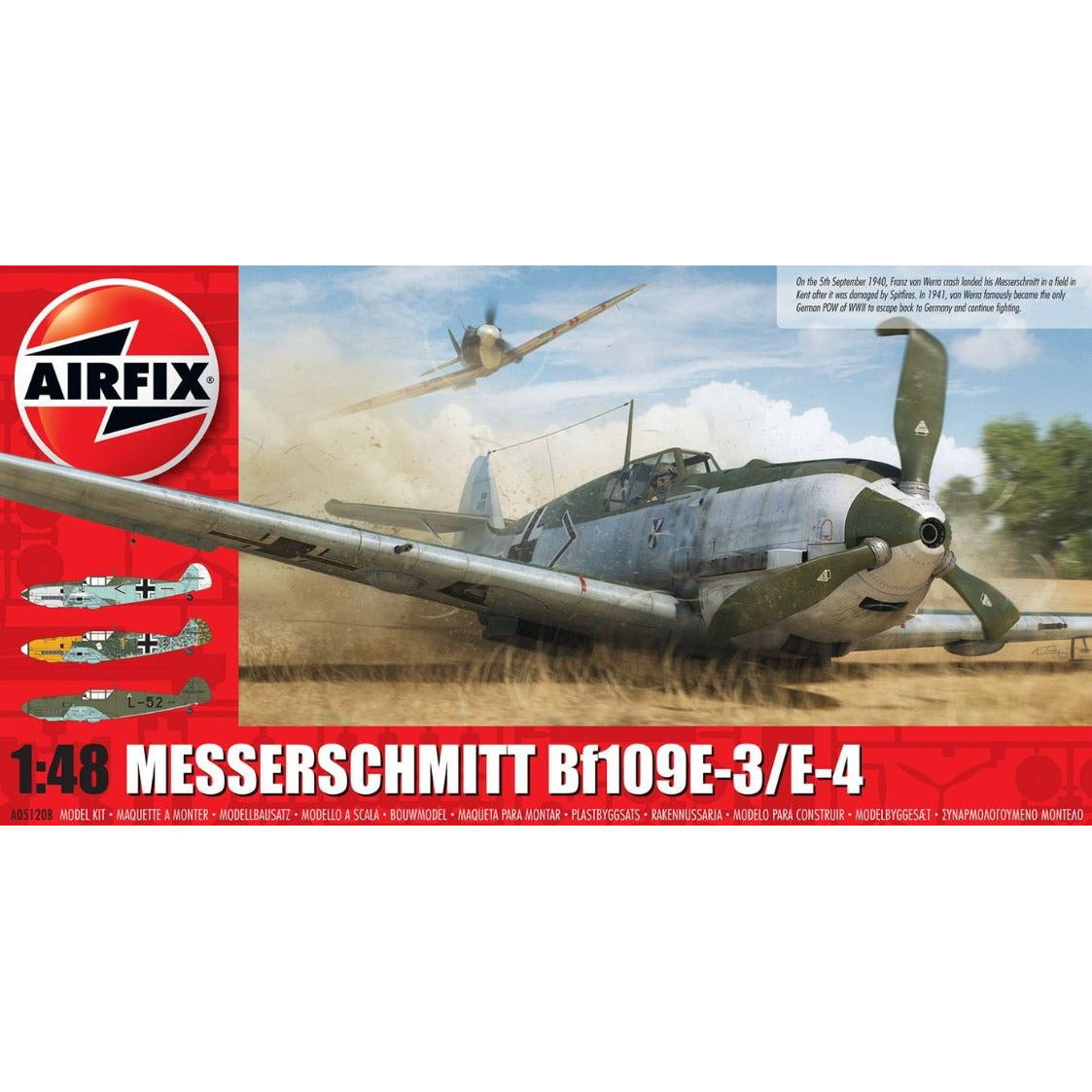 A05120B Airfix 1/48 Messerschmitt Me109E-3/E-4