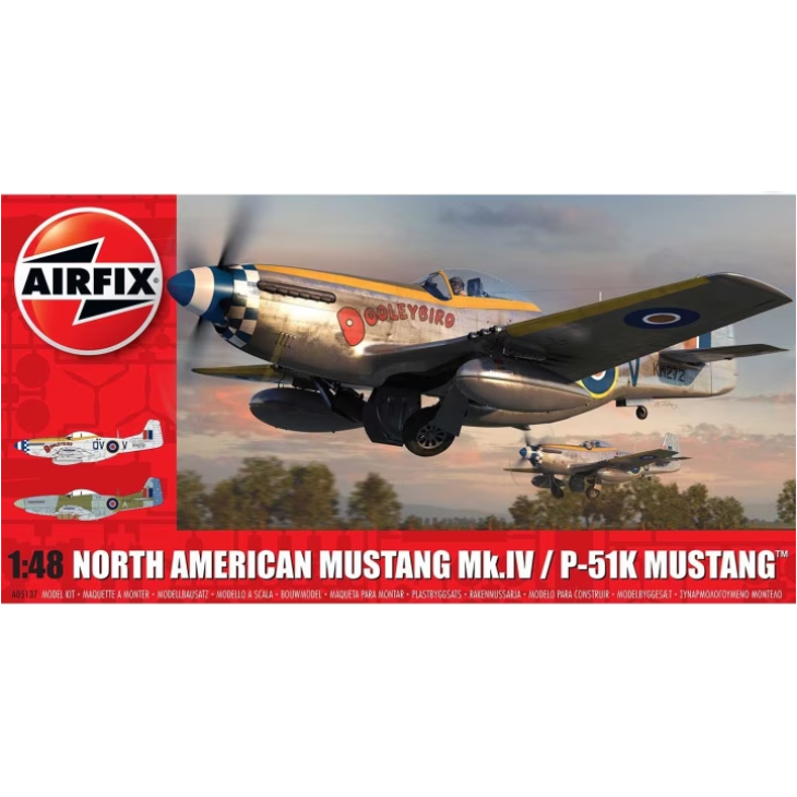 A05137 Airfix North 1/48 North American Mustang Mk.IV / P-51K Mustang