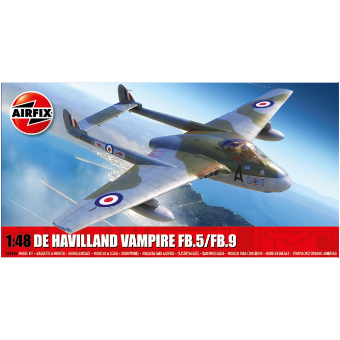 A06108 Airfix 1/48 De Havilland Vampire FB5 FB9
