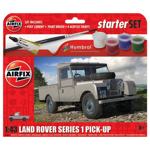A55012 Airfix 1/43 Starter Set - Land Rover Series 1