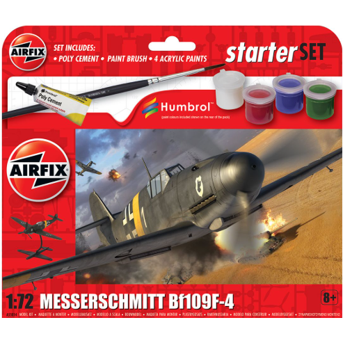A55014 Airfix 1/72 Starter Set - Messerschmitt Bf109F-4