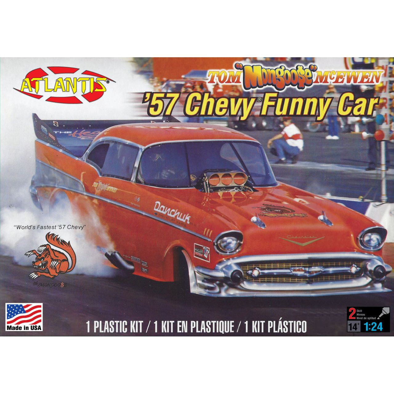 7172 Atlantis Models 1/24 Tom Mongoose McEwen 1957 Chevy Funny Car