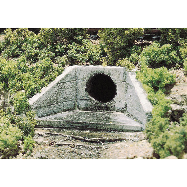 C1262 Woodland Scenics HO Scale Concrete Culverts 2 Per Box