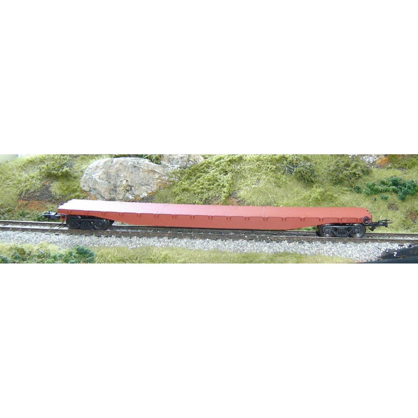 2036NZ Frateschi HO Scale Flat Car - Red Oxide (NZR)