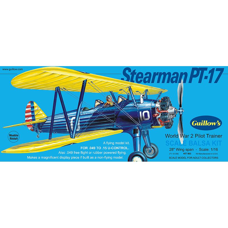 0803 Guillows 1/16 Stearman PT-17 (Balsa)