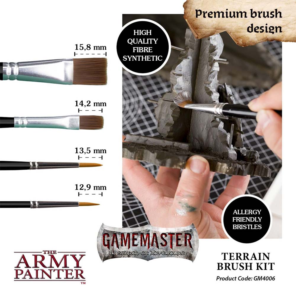 GM4006P The army Painter GameMaster: Terrain Brush Kit