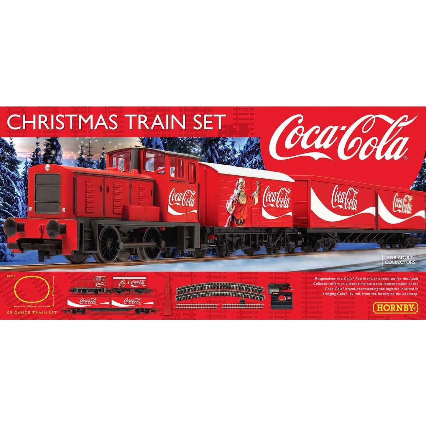 R1233 Hornby Coca Cola Christmas Train Set