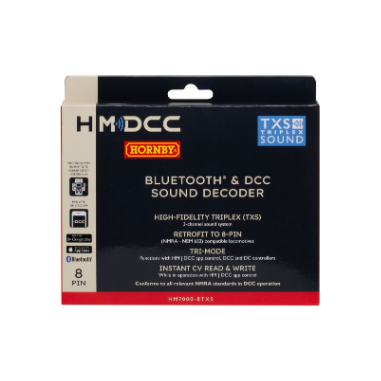 R7336 Hornby HM7000-8TXS: Bluetooth® & DCC Sound Decoder (8-pin)
