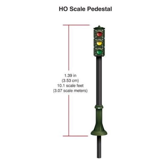JP5651 Woodland Scenics HO Scale Pedestal Traffic Lights
