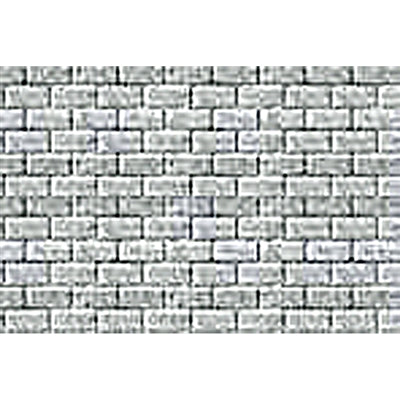 97425 JTT Scenery Pattern Sheets, Concrete Block, Ho-Scale (1:100) 2/Pk